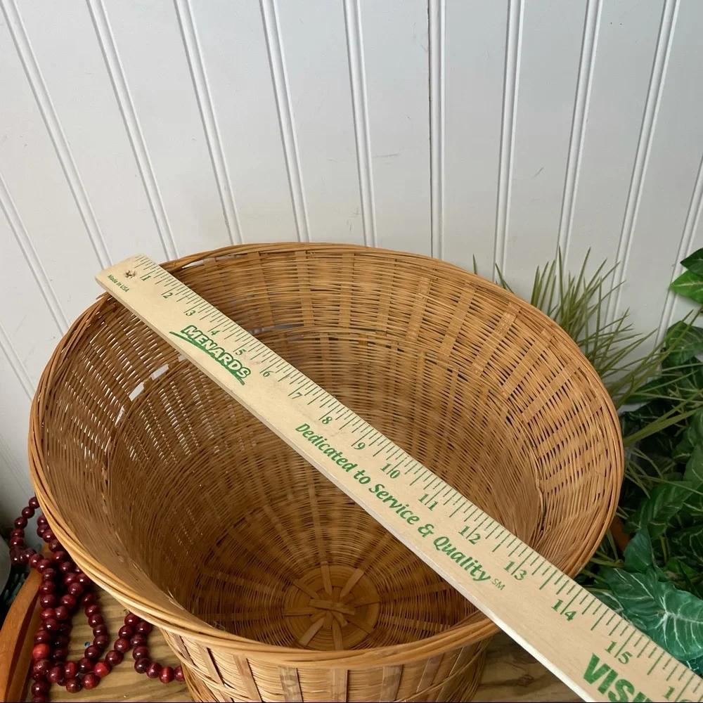 Wicker Woven Circular Basket